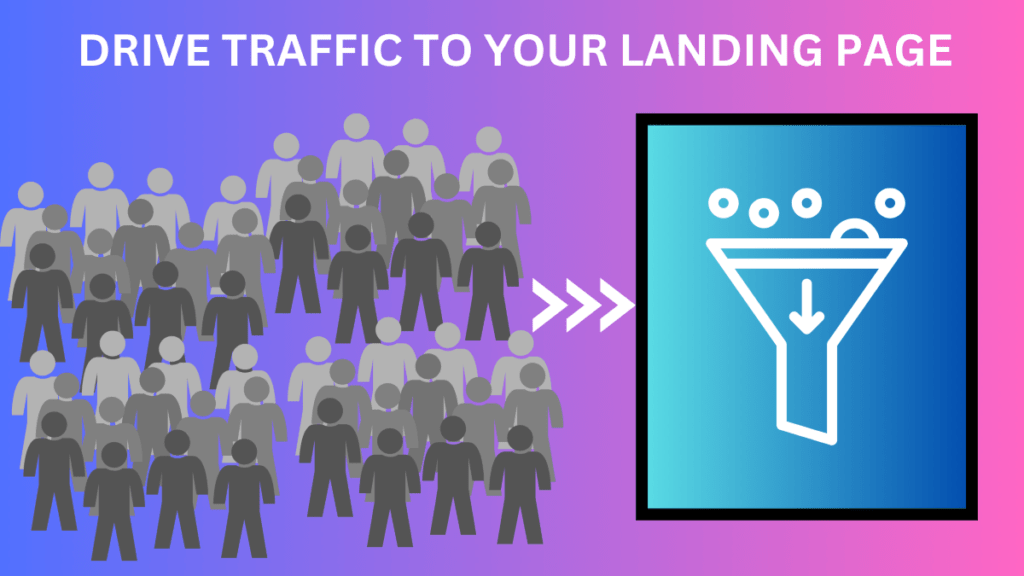 drive traffic to your landing page