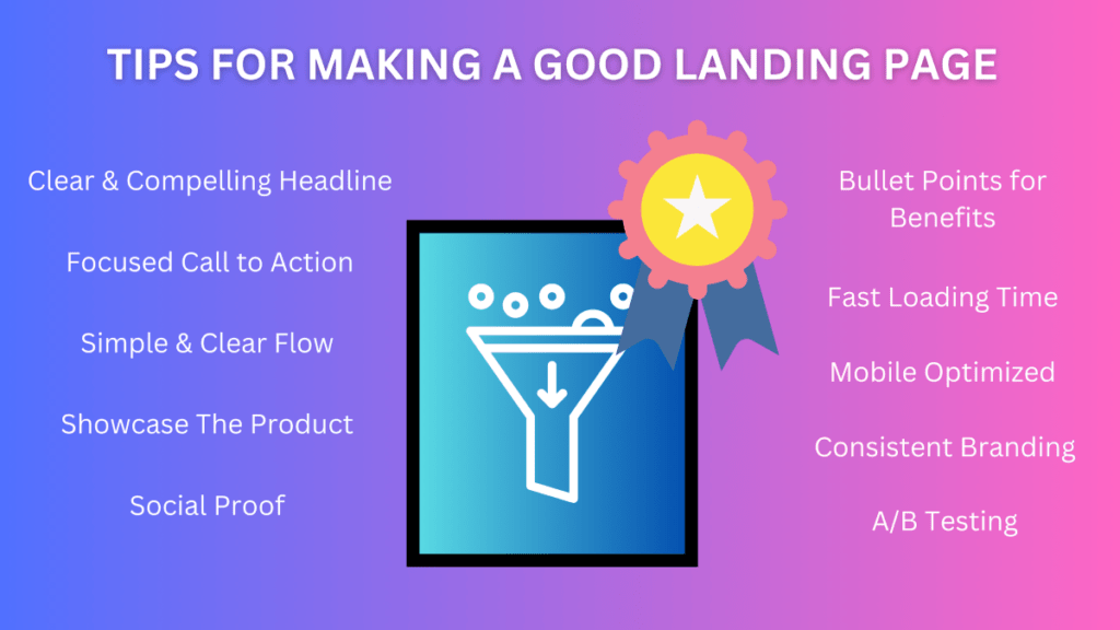 Tips for making a good landing page
